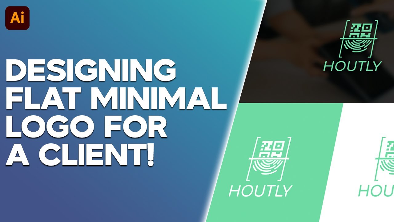 Designing a Flat Minimalist Logo for a Client in Adobe Illustrator