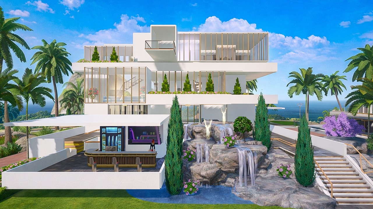 PUBG Mobile Home Design Very Beautiful Villa Level 32 | How to Build Home in PUBG 😍🔥