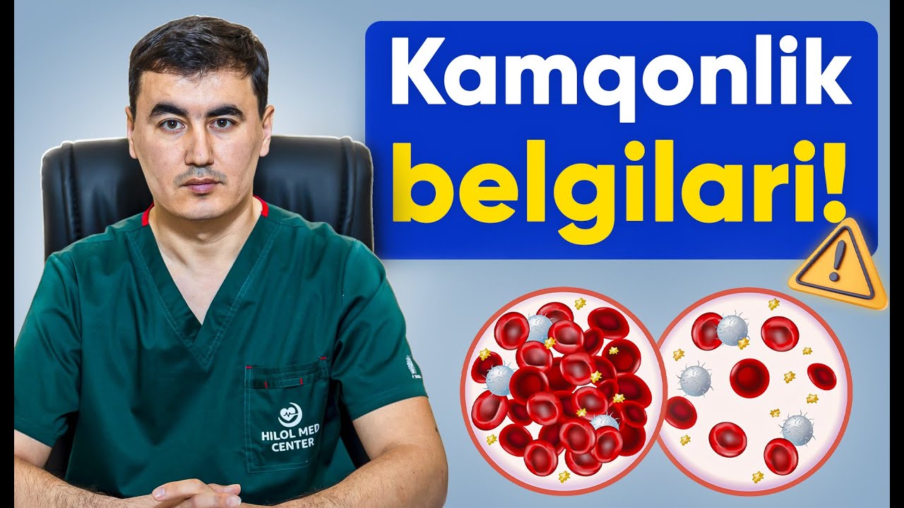 Kamqonlik belgilari...!