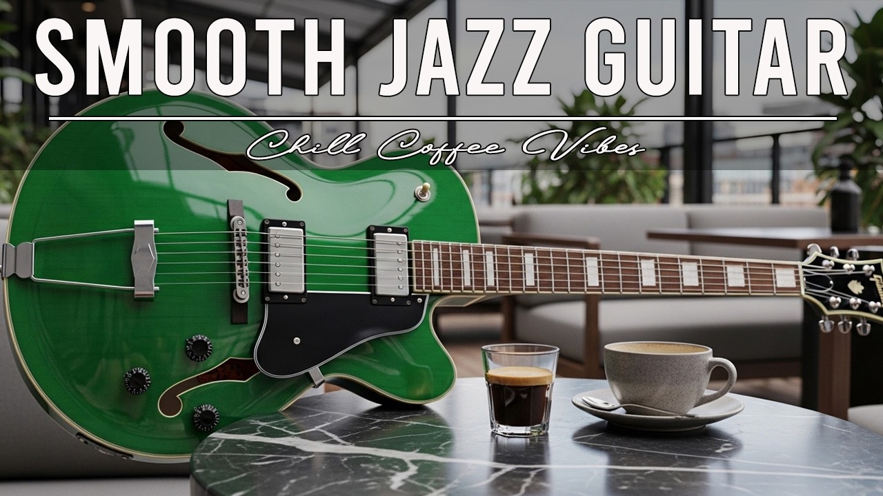 Smooth Jazz Guitar Music - Cool Cafe Vibes • Relaxing Guitar Music for Cafe, Study & Work