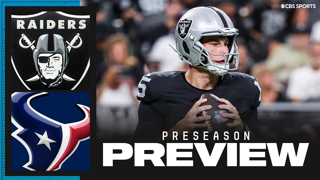NFL Preseason Game Preview: Texans vs Raiders | Predictions + Position Battles to Watch