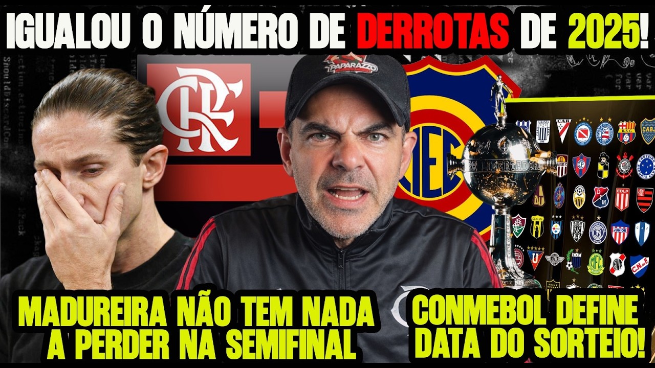 QUE FASE! TÉCNICO DO MADUREIRA SEM MEDO DO FLAMENGO! SORTEIO DA LIBERTA TEM DATA!!