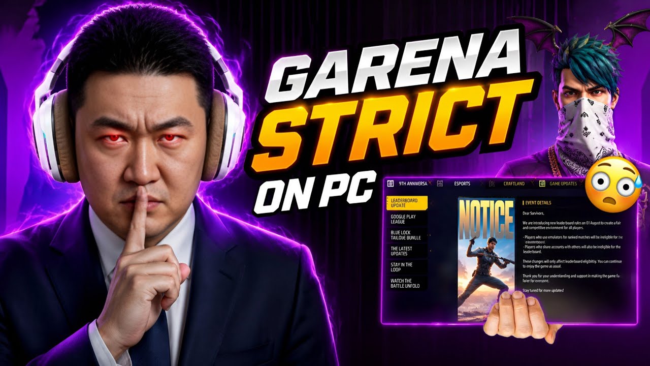 Emulator & PC Ban 🥶 Finally Garena Reply on PC BAN!