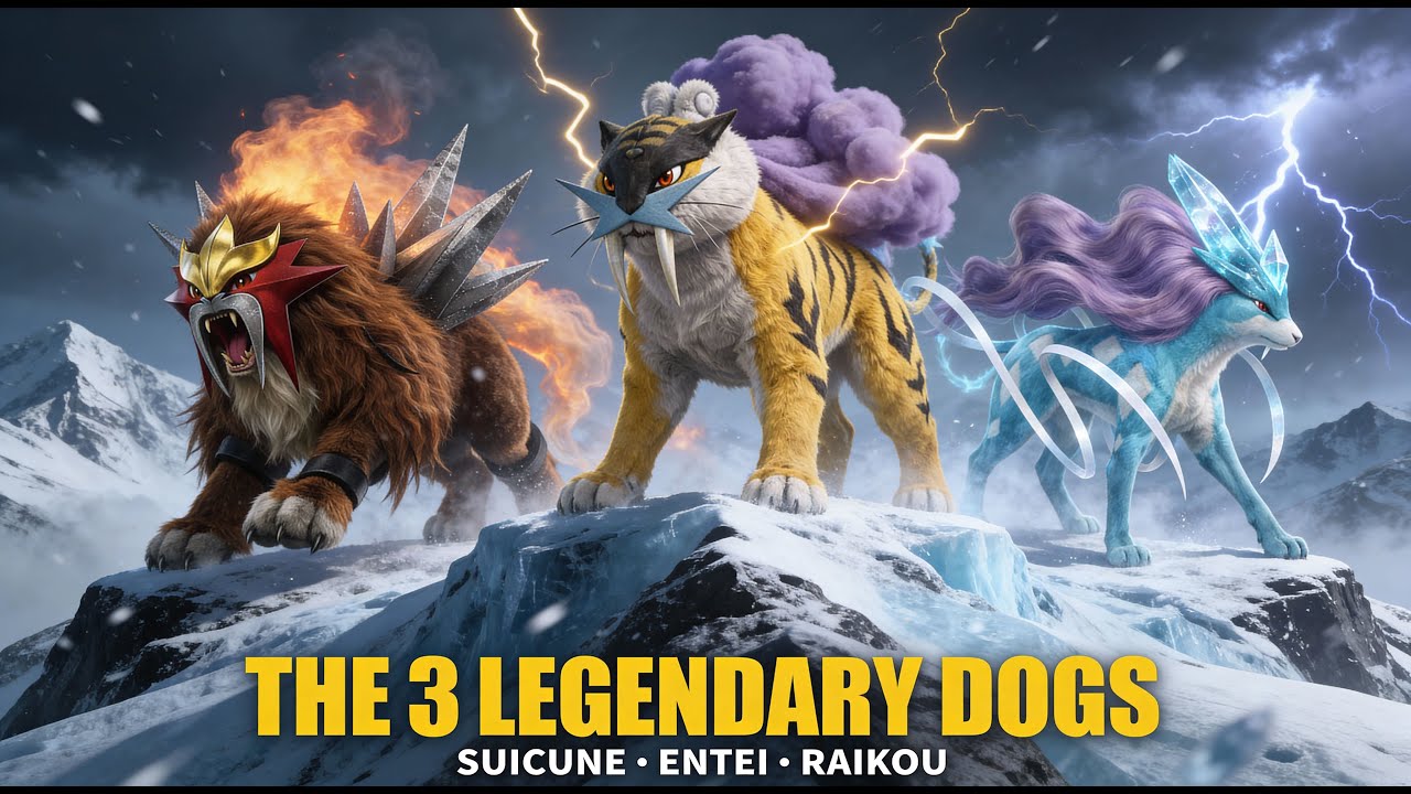 Pokemon En La Vida Real | ¿Y si los Perros Legendarios Existieran? Documental Pokémon Realista 🔥⚡️💧