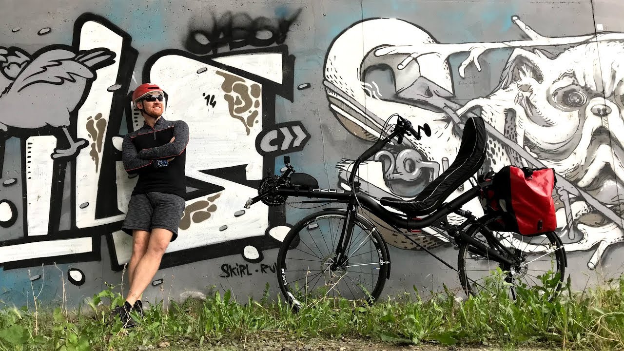 Testing out a new Azub Recumbent bicycle