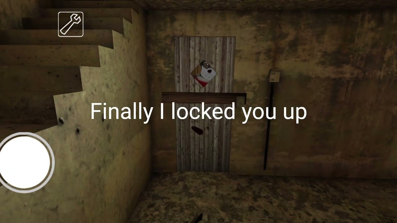 GrannyClaus is in serious trouble because she broke the door by deliberate 