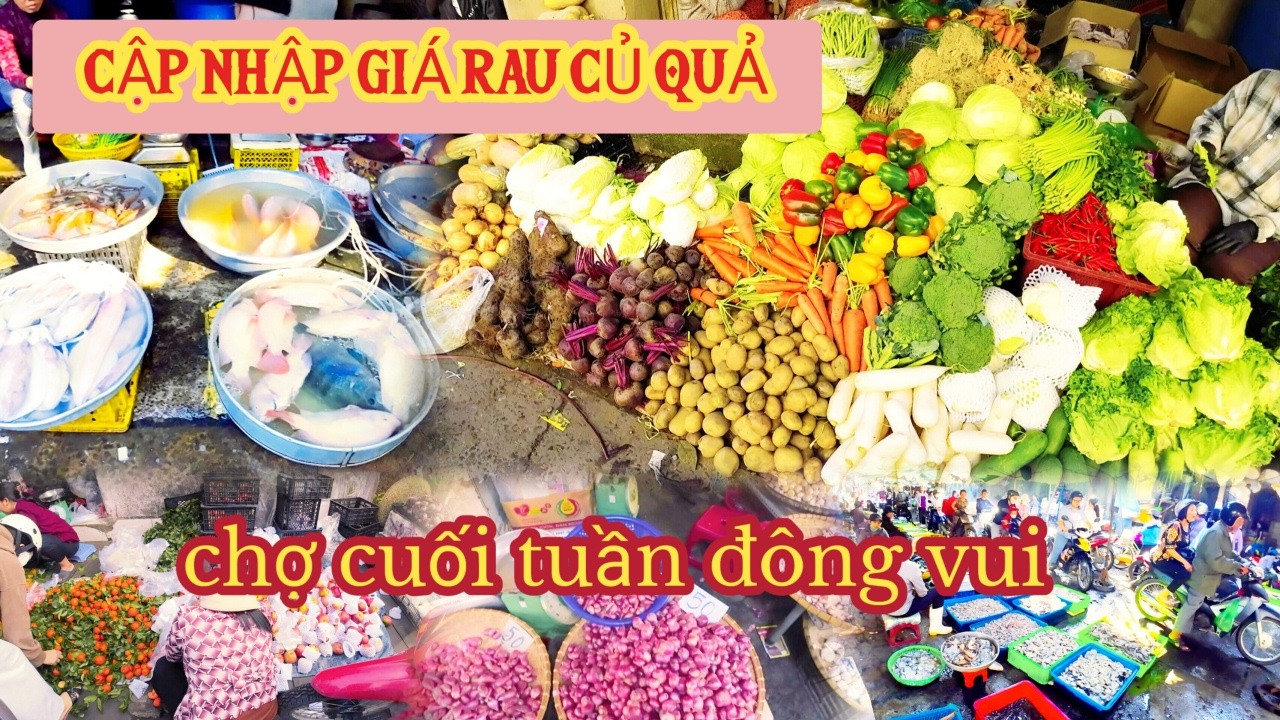 CHỢ CHỦ NHẬT QUÁ ĐÔNG VUI, GIÁ CẢ HẤP DẪN.