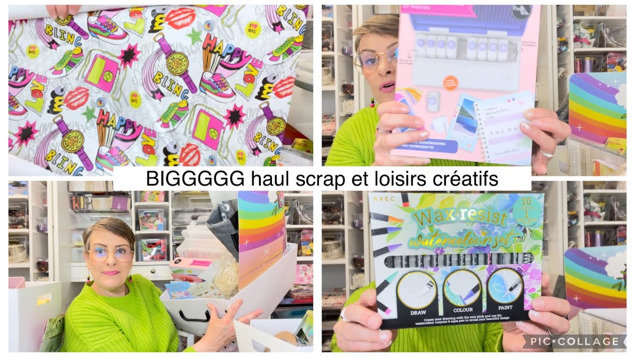 BIGGGGGGGGG HAUL scrap et loisirs créatifs (noz/action/cultura/carrefour/hyper u/cora…..