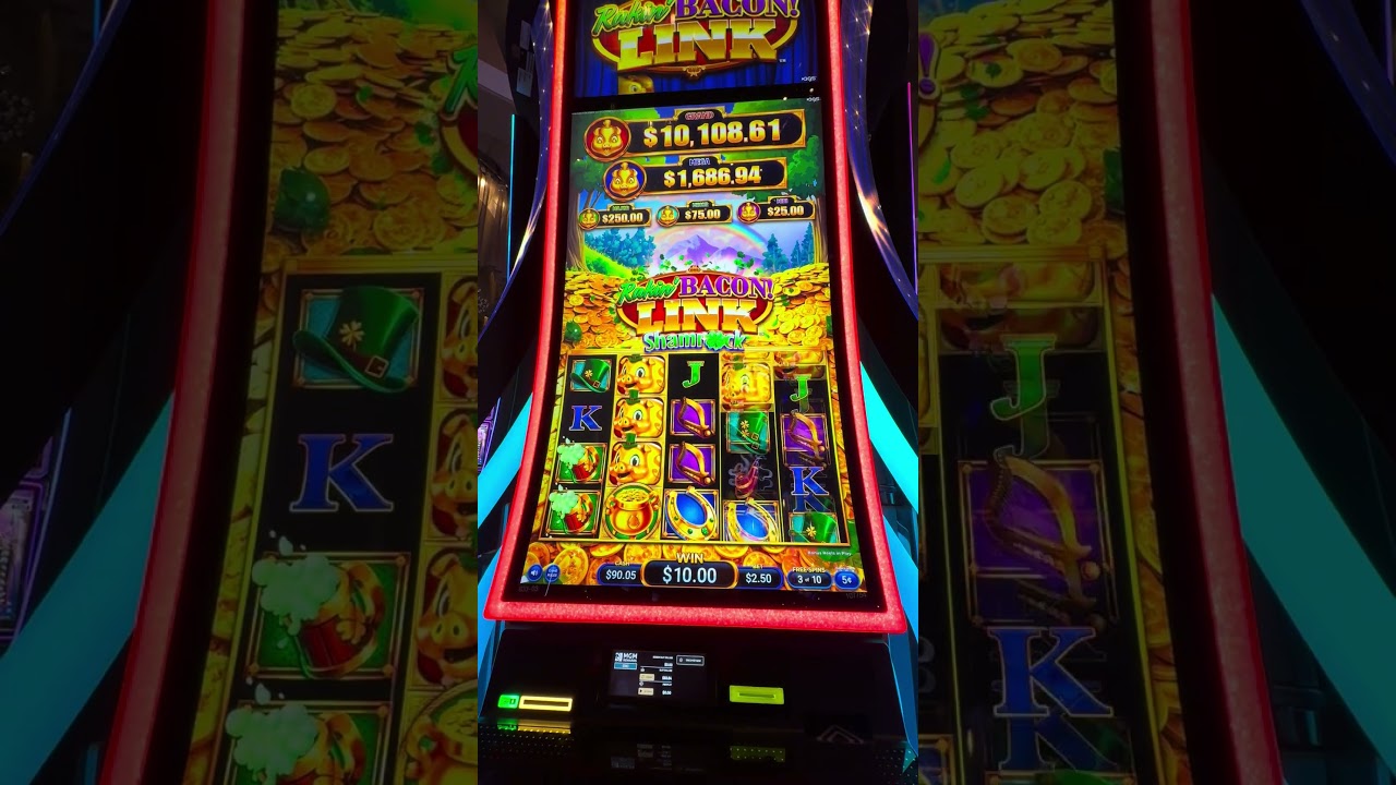 Rakin bacon link shamrock I hate you 🤬 #slots #rakinbacon