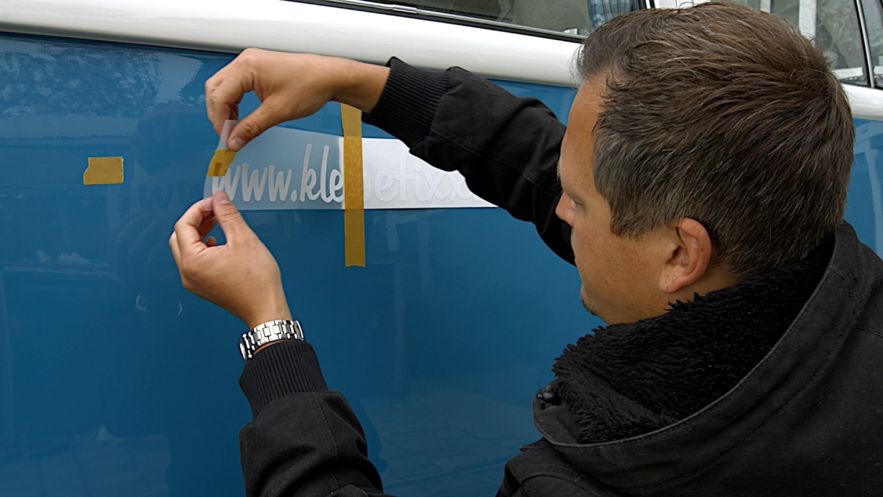 Montageanleitung  / Verklebeanleitung Folienplott  / Aufkleber Montageanleitung