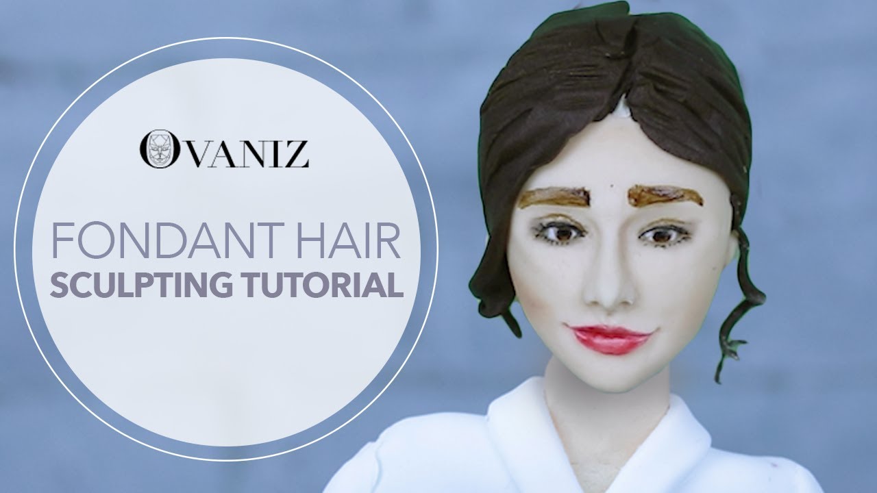 Photo to fondant figures tutorial | Sugar paste figures | making fondant figures hair tutorial