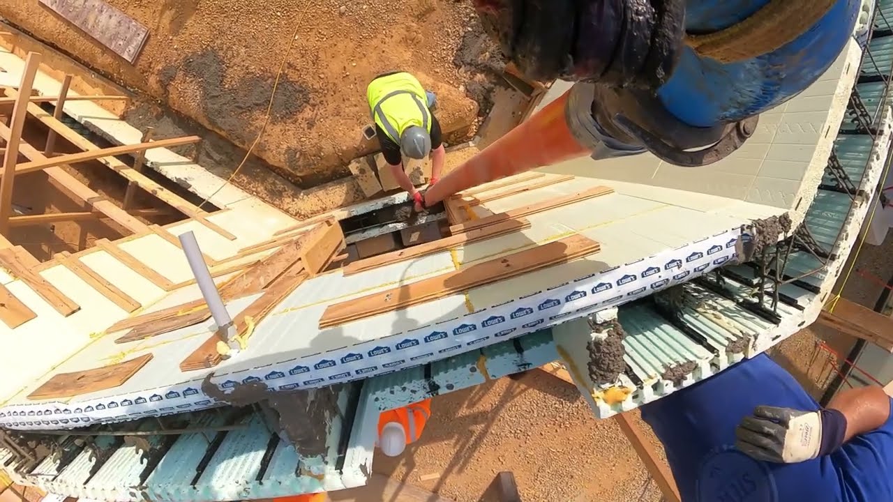 Concrete Pour Day for the ICF Mansion - Part 1