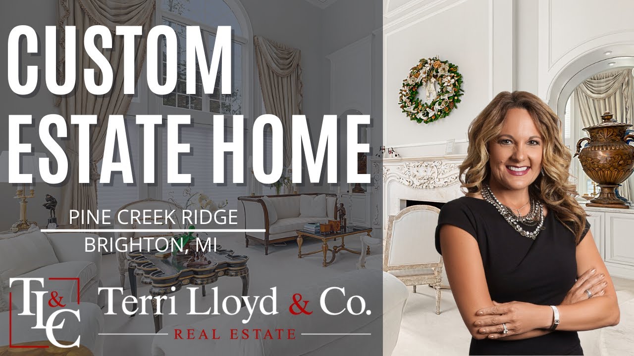 Custom Luxury Lakefront Estate in Pine Creek Ridge at 5643 Lake Ridge Drive, Brighton Michigan 48116