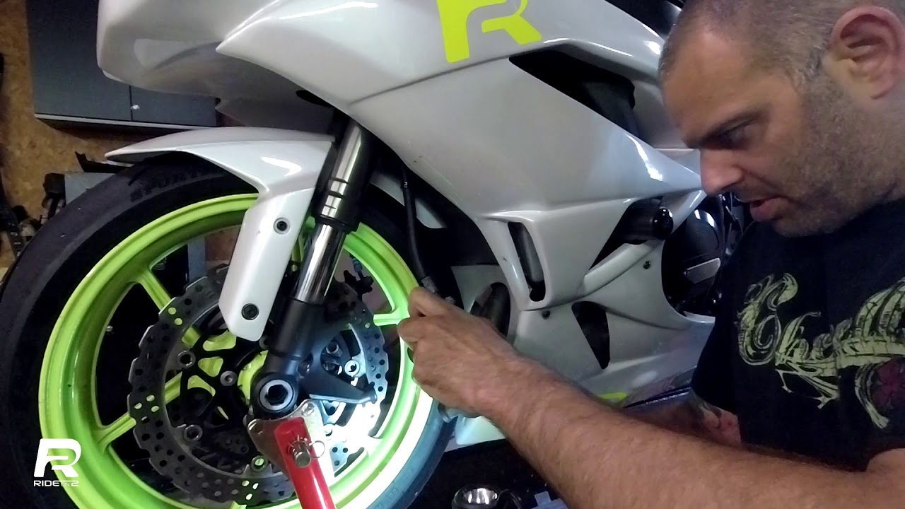 Brake Change on a ZX6R