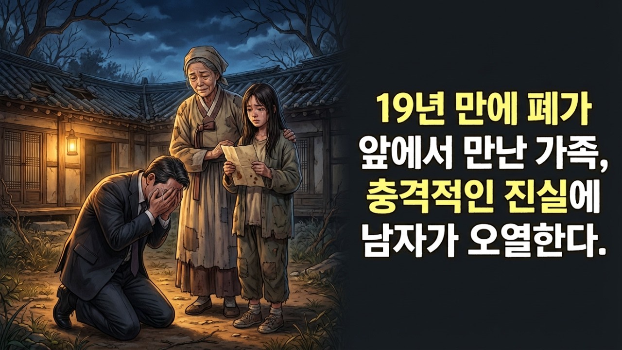 가난하다며 떠난 전처를 19년 동안 원망했던 재벌 회장. 폐가에서 그녀와 내 딸을 만난 후, 충격적인 진실에 무릎 꿇고 오열하다.