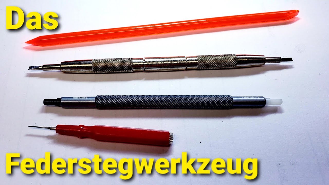 Uhrmacherwerkzeug erklärt - Das Federstegwerkzeug - Wechseln von Lederbändern