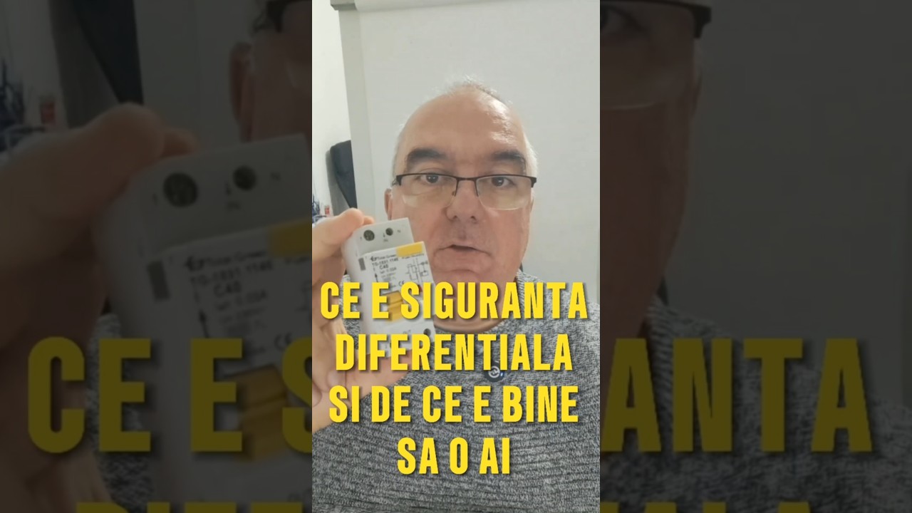 Ce este siguranta diferentiala sau dijunctor diferențial si cum te protejeaza de electrocutare ?
