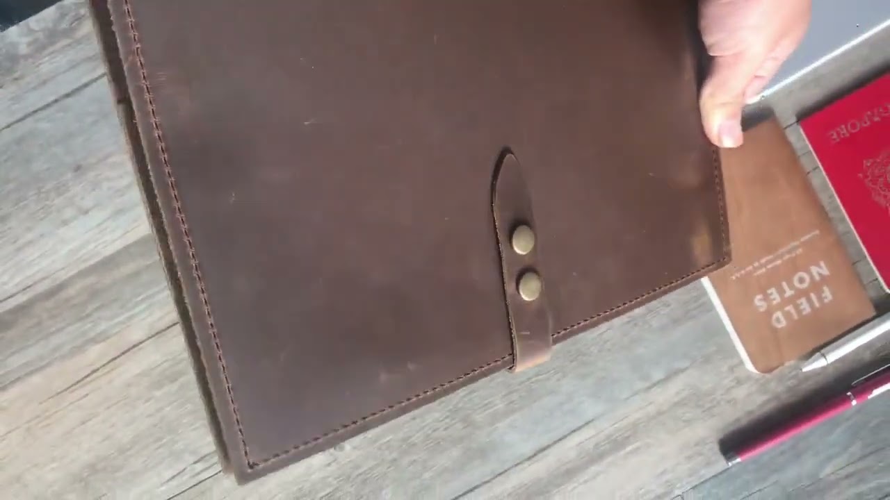 Personalized Leather Portfolio Organizer  A4 Padfolio Folder for Men & Women  Travel Case Review