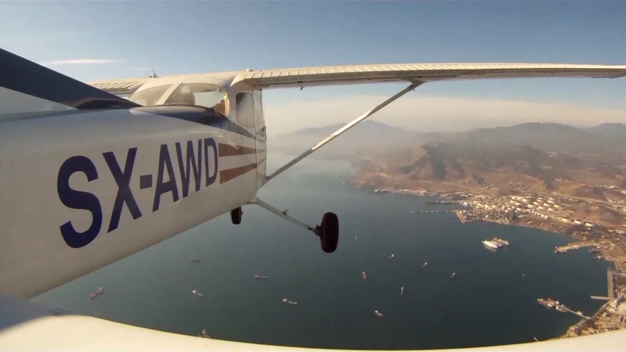 Cessna 172 with GoPro on the tail (Αερολέσχη Αθηνών)