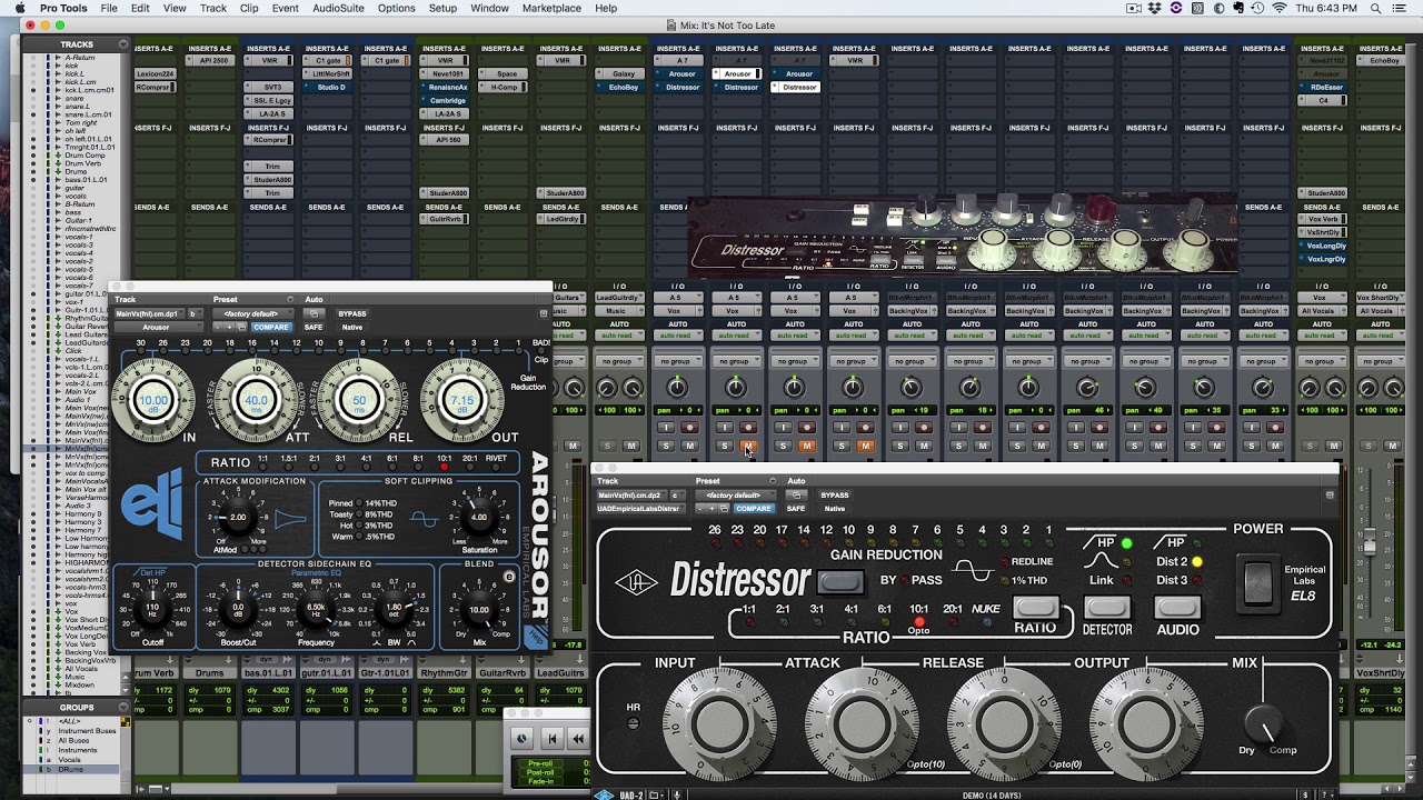 Empirical Labs Distressor Shootout: Hardware vs UAD vs Arouser - Opto Mode