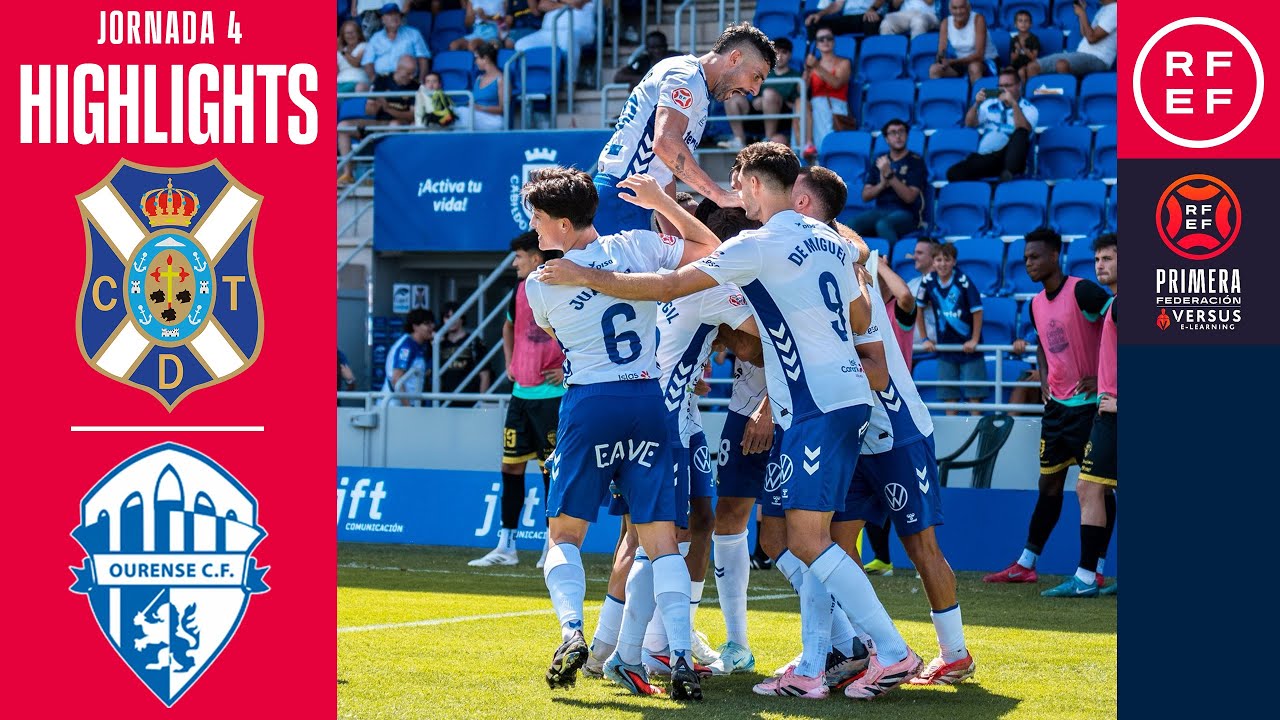 Resumen #PrimeraFederación | CD Tenerife 3-0 Ourense CF | Jornada 4 | Temporada 2025/26