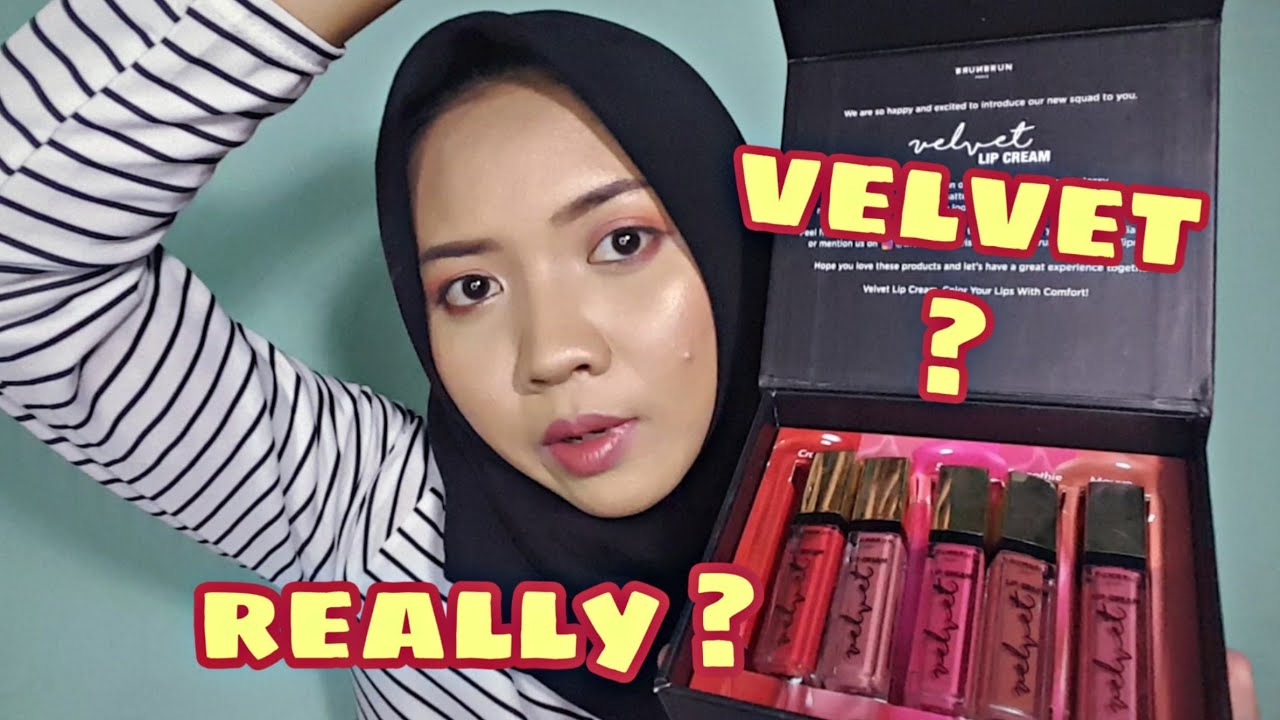 BrunBrun Velvet Lip Cream 👄 REVIEW+SWATCH (All Shades!)