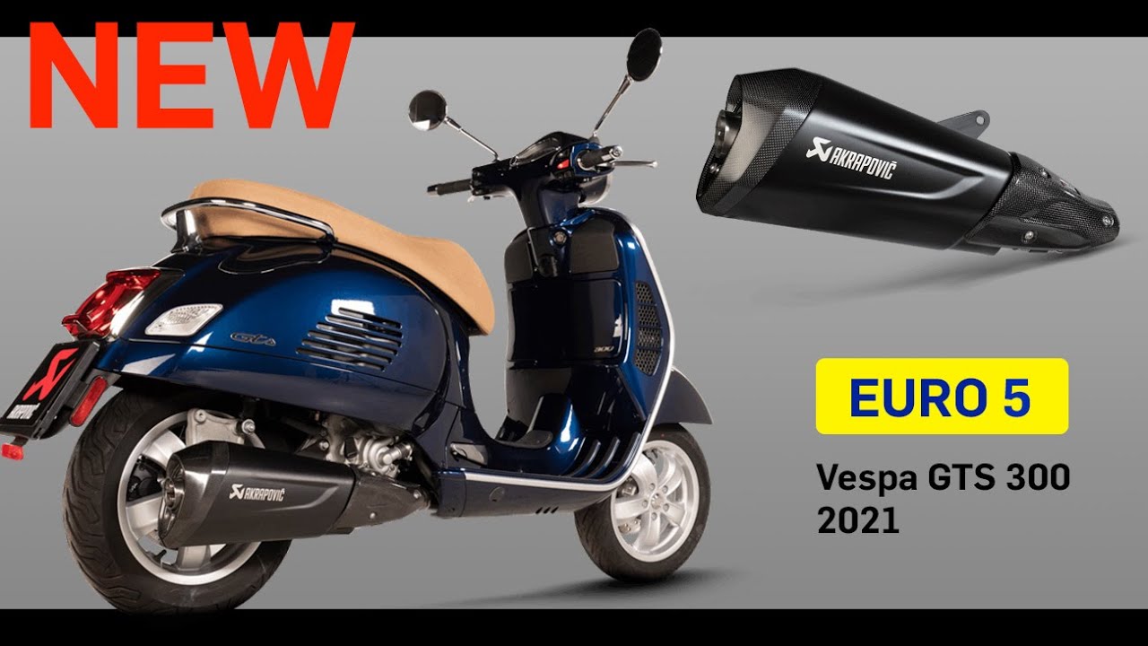 Akrapovič Vespa GTS 300 Auspuff Euro 5 Sound-Vergleich - Vorstellung und Montage