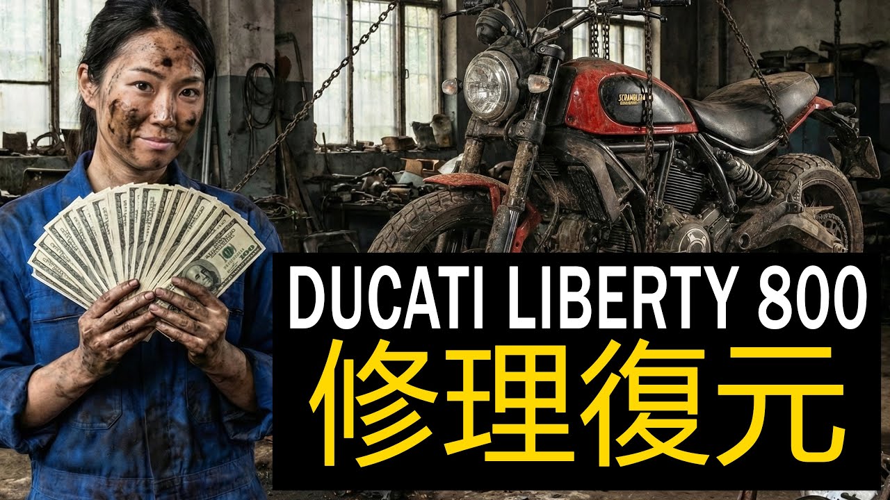 DUCATI LIBERTY 800 修理復元 | 損傷スクランブラー再生工程