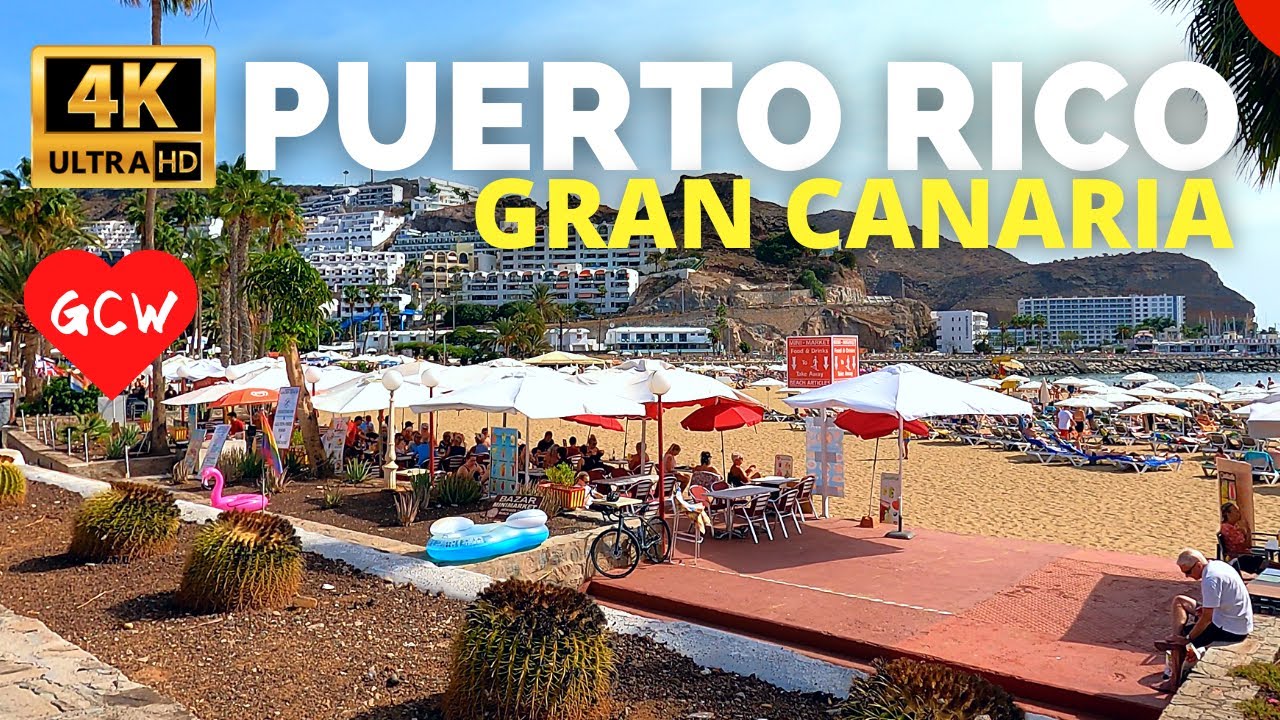 PUERTO RICO Gran Canaria November 2023 🔴 Passarella Shopping Centre to the Beach