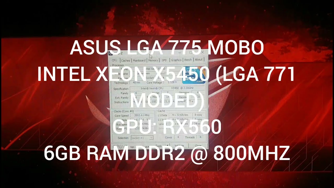 RX560 | XEON X5450 | LGA 775 Gaming 2021 | DDR2 | Dota 2 @ 1080p ! High Settings