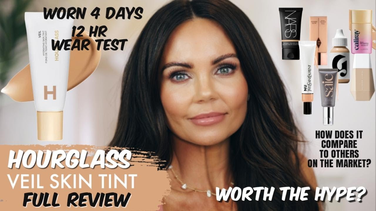 NEW HOURGLASS VEIL SKIN TINT DETAILED REVIEW | SHADE 9 | WORN 4 DAYS | 12 HR WEAR TEST