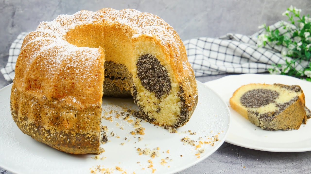 Mohn Gugelhupf Rezept - Zarten Mohnkuchen selber machen