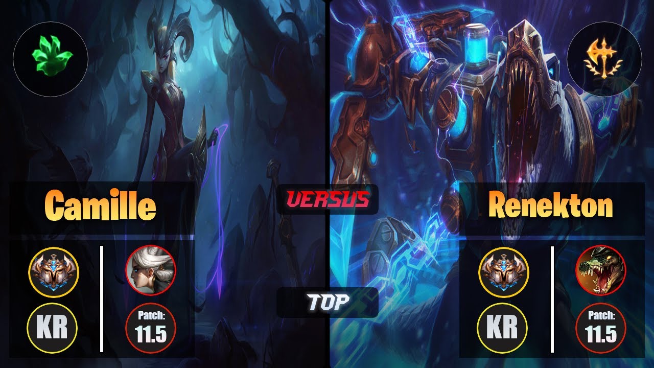 Challenger CAMILLE [Grasp of the Undying] (Top) VS  RENEKTON - Challenger KR Patch 11.5