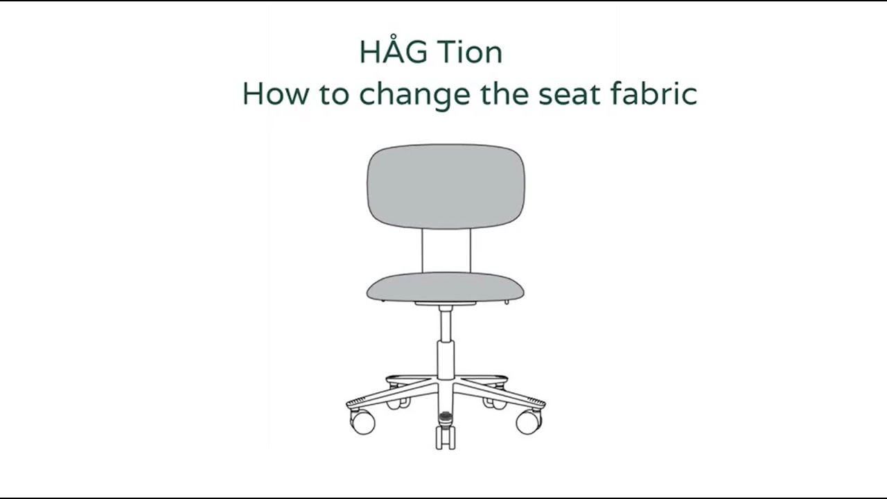 HÅG Tion - How to change the seat fabric