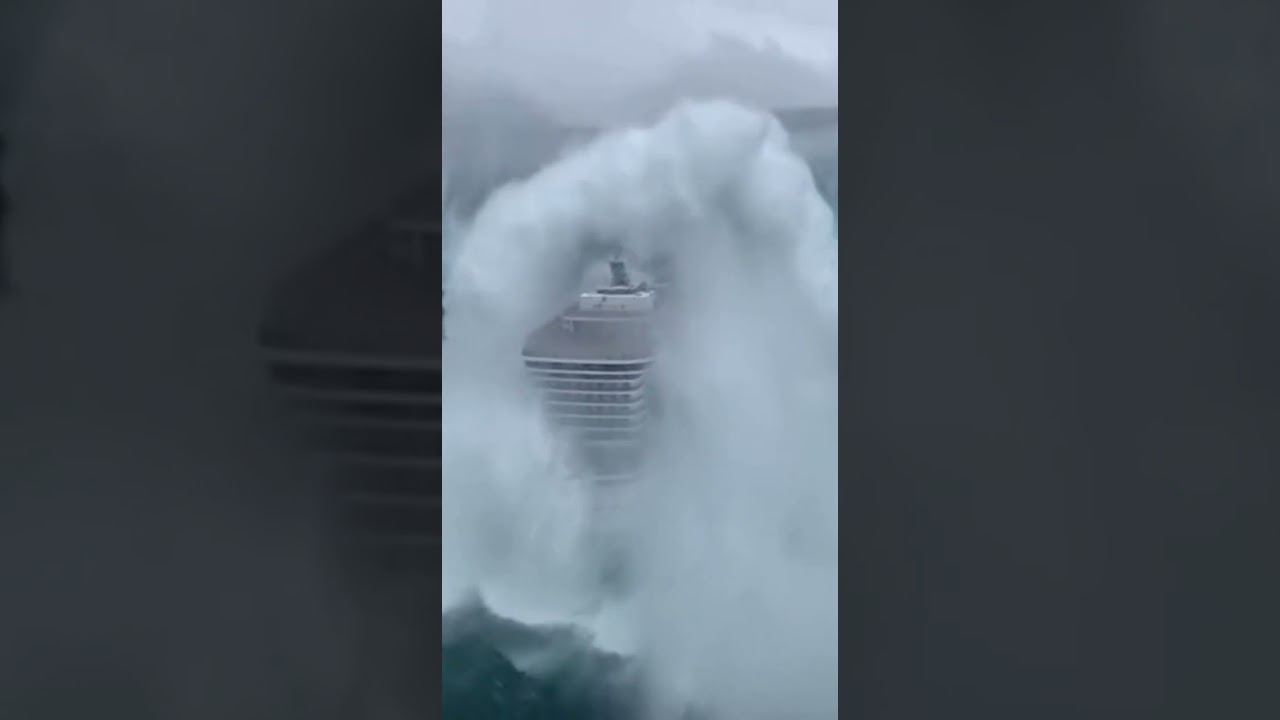Monster Waves vs Massive Cruise Ship&mdash;Brutal Battle #maritime #storm #extreme