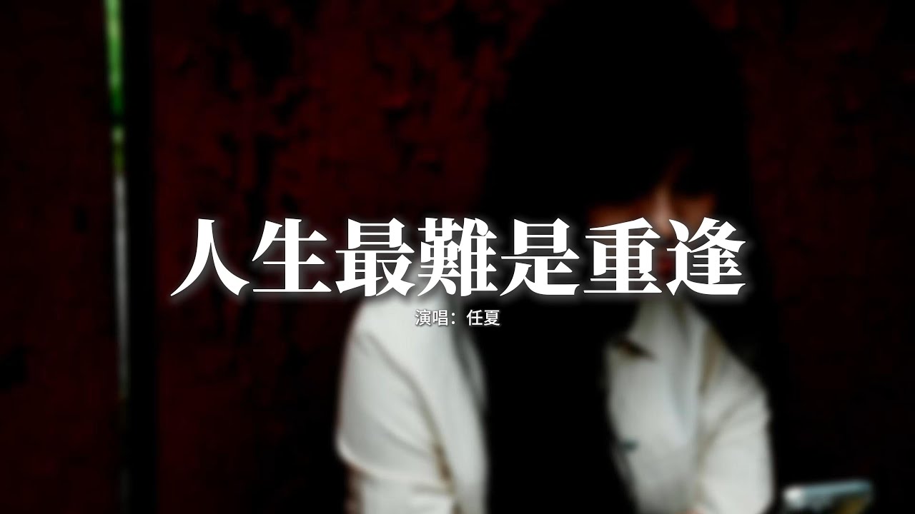 任夏 - 人生最難是重逢『並不是每一場離別，都會有重逢的那天，誰也不知意外和明天，哪個先出現。』【動態歌詞MV】