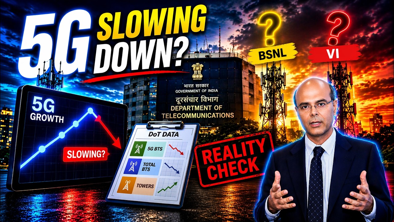 5G Growth Slows Down in India? BSNL & Vi Reality Exposed Using DoT Data