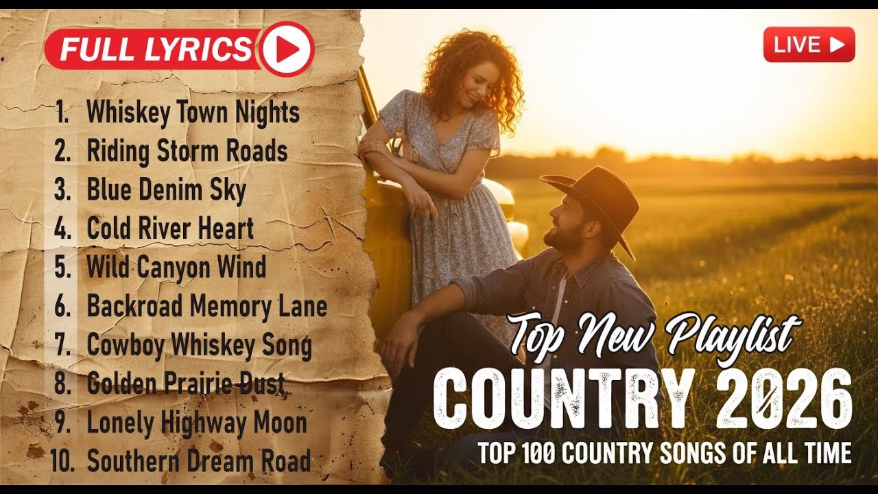 Greatest Old Country Music Ever Relaxing Acoustic Country With Lyrics