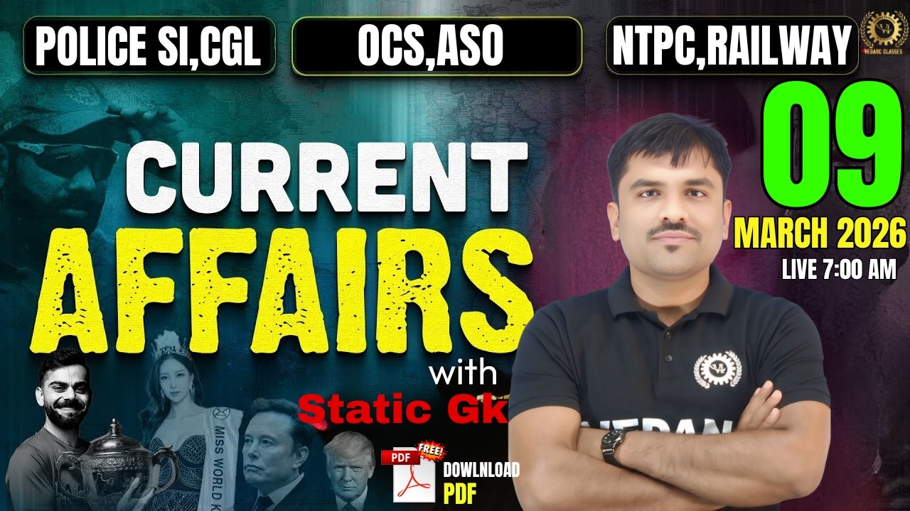 09nd March 2026 Current Affairs | DailyCurrent Affairs For OPSC OCS & All Other Competitive Exams