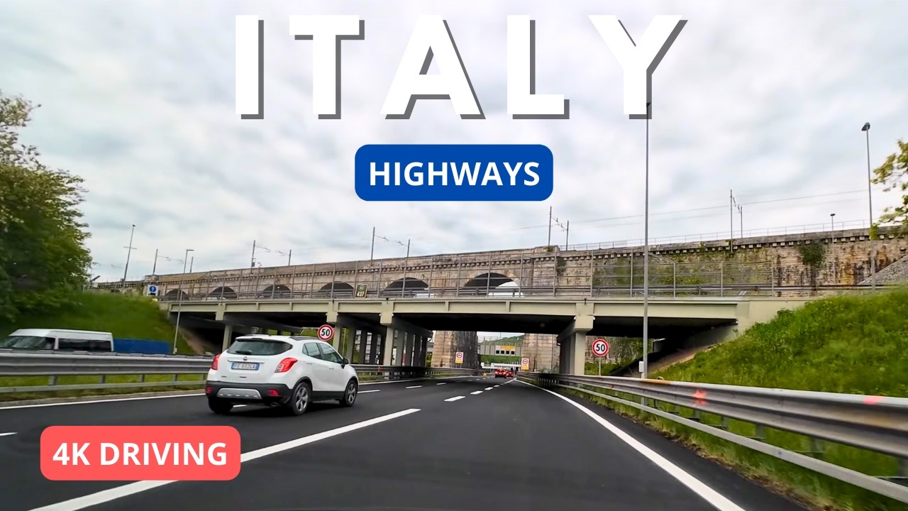 Driving in Italian Highways 4K: Trieste to Padova - April 2024