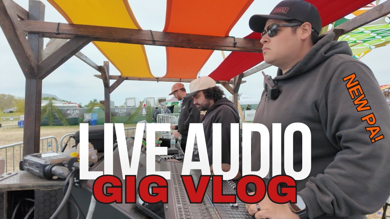 Live Audio Engineer Gig Vlog - A Day In The Life of a Freelance Audio Engineer #3