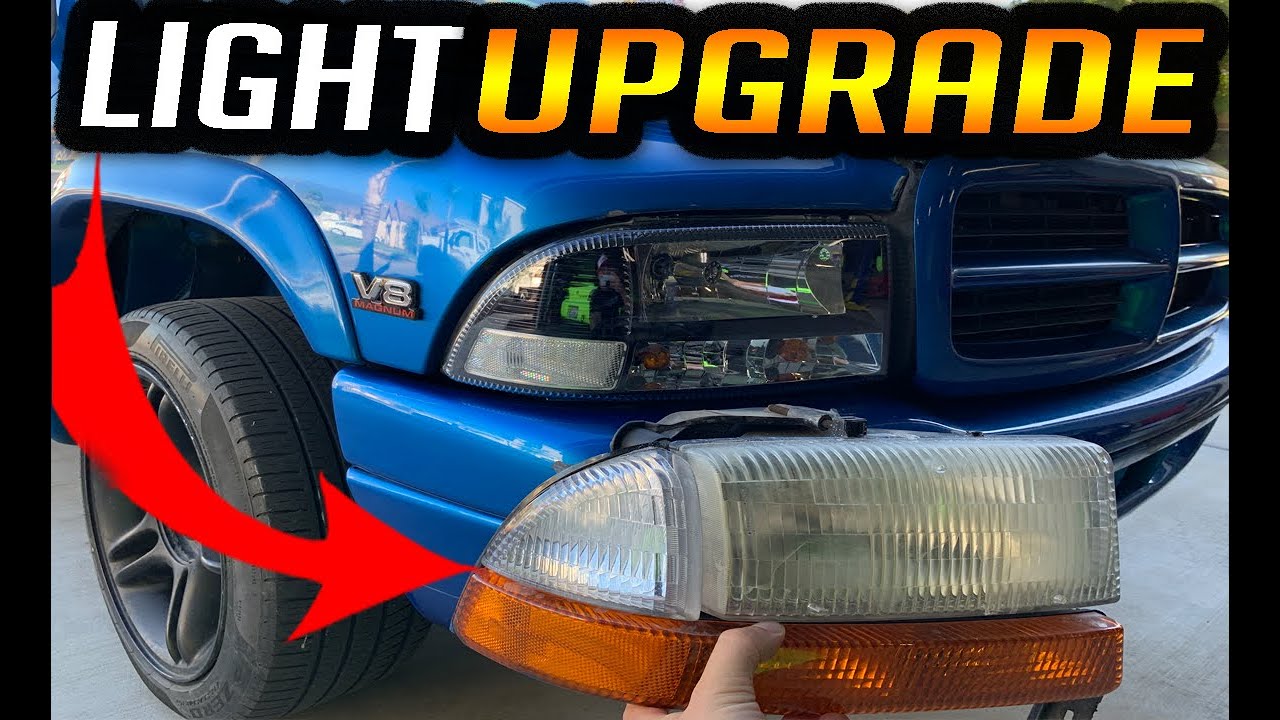 DODGE DAKOTA HEADLIGHT REMOVAL REPLACEMENT