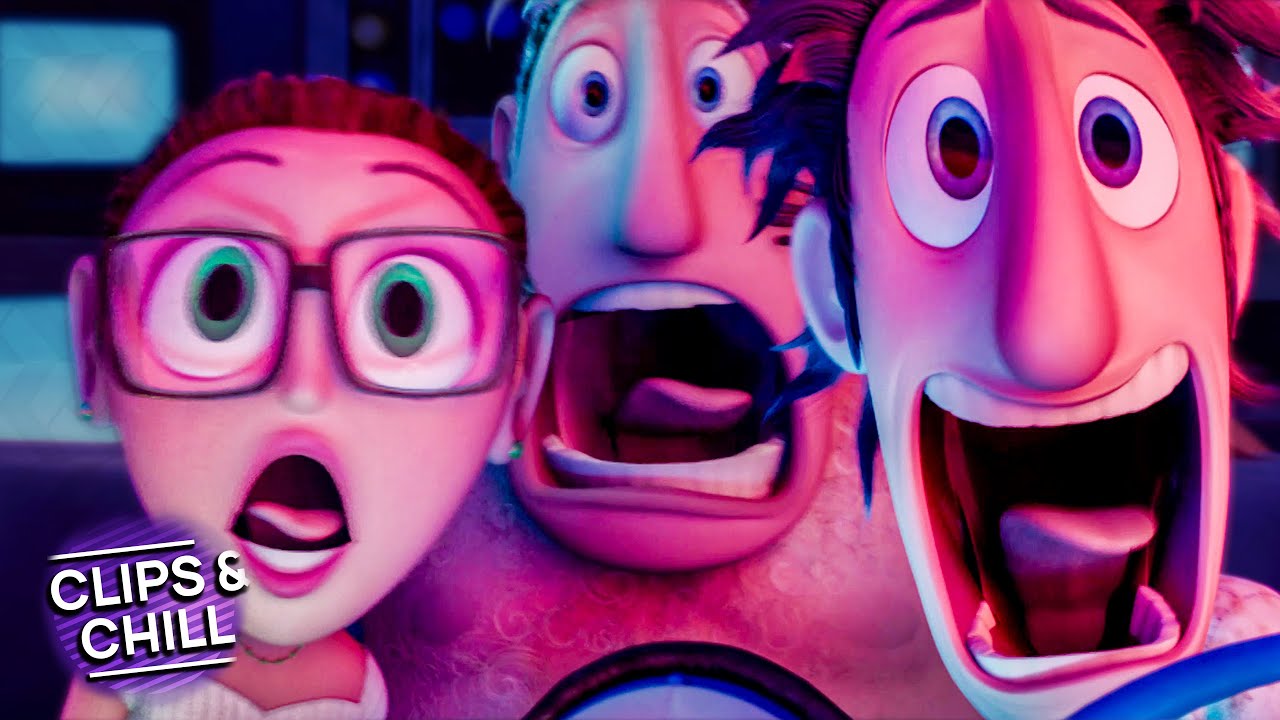 Flying Directly Into the Foodstorm! | Cloudy with a Chance of Meatballs | Clips & Chill