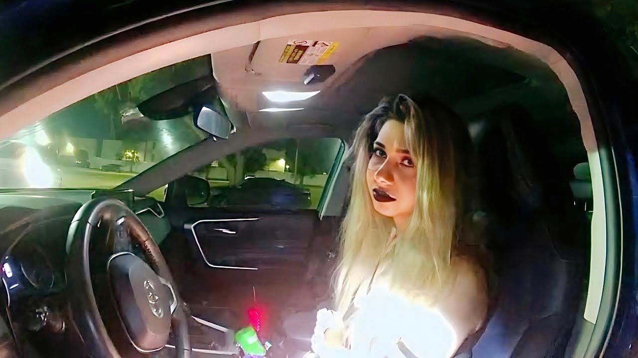 Driver Refuses To Get Out Of Her Car, Ends Badly