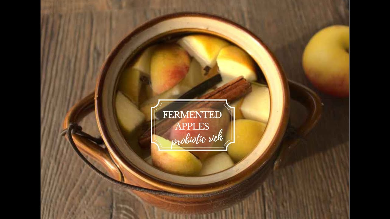 Probiotic rich Fermented apples