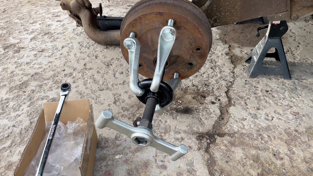 Help! Stuck brake hub, puller not working! 1965 vw bus rear brake hub.