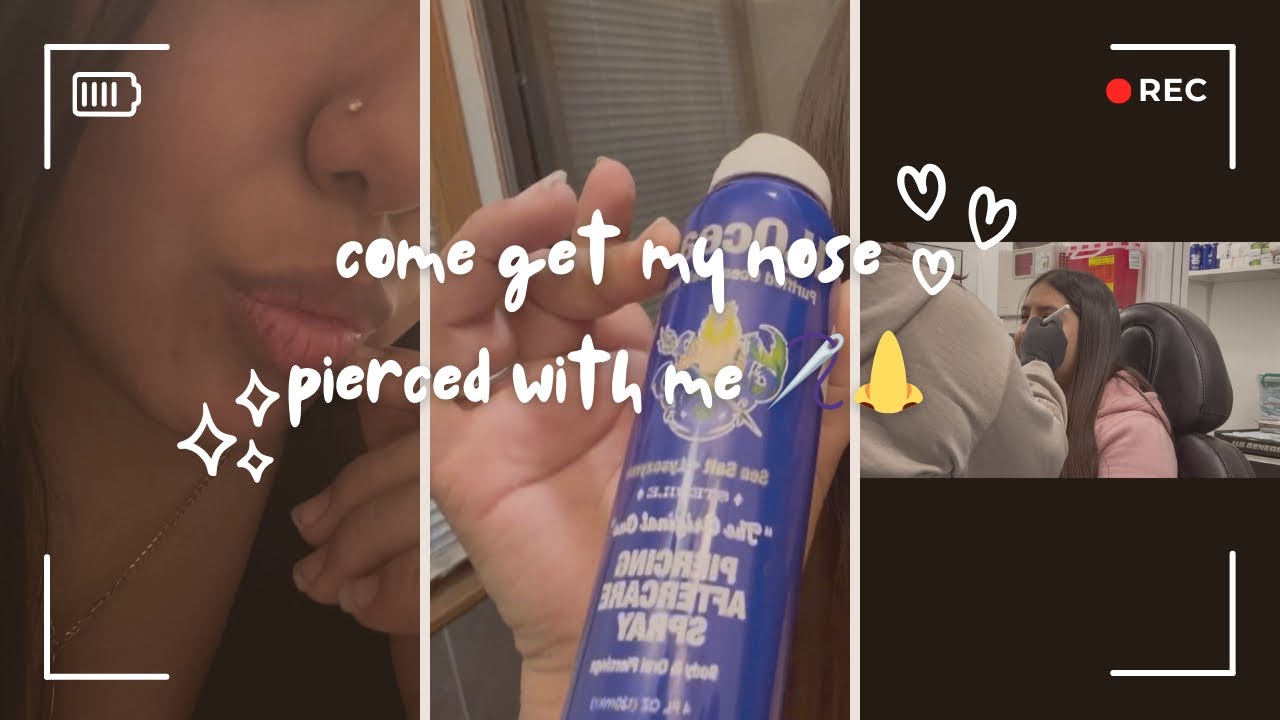 Nose piercing vlog 👃