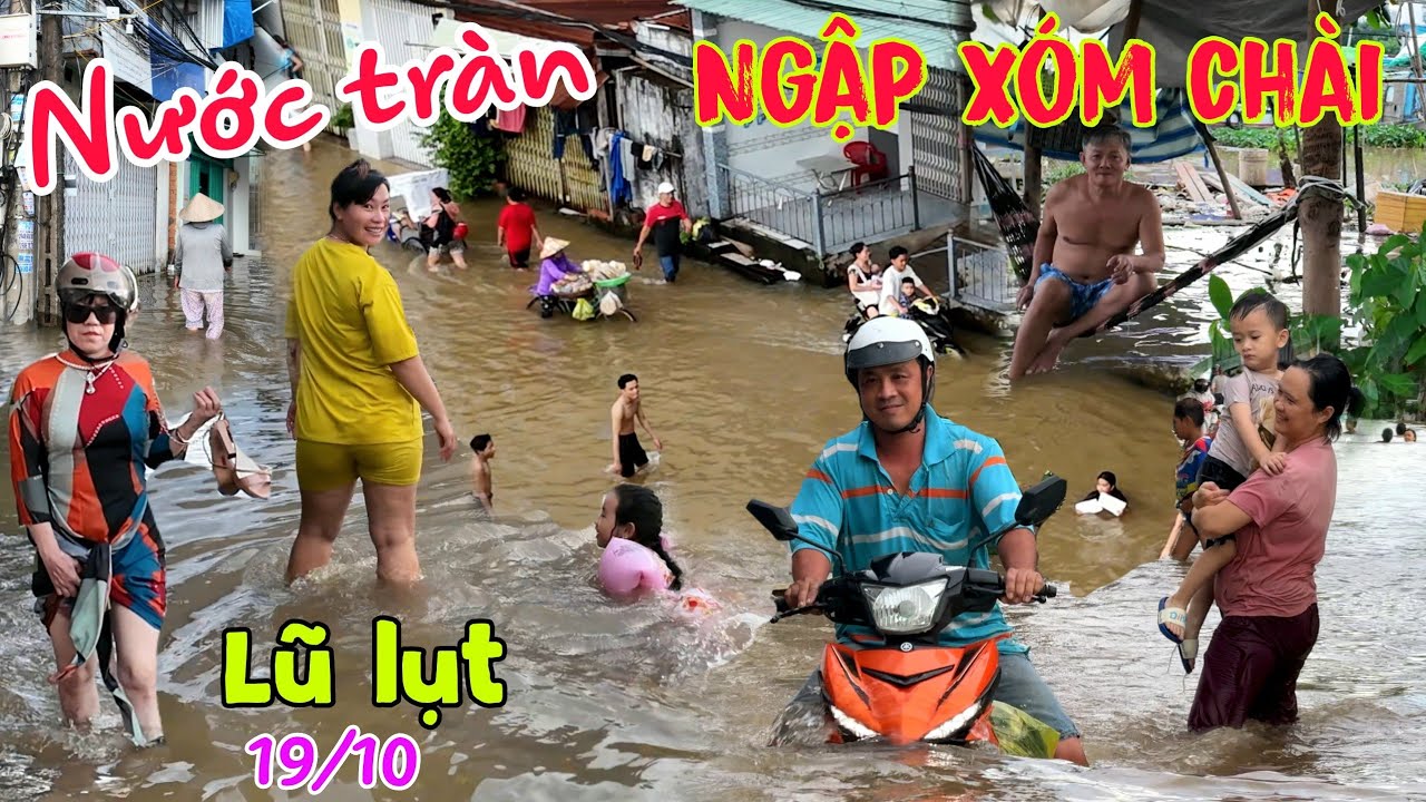Lũ sông Mê Kông lên mạnh tràn vào ngập nguyên Xóm Chài - Nghèo nhất Cần Thơ