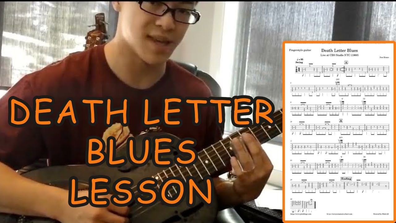 How to Play: Death Letter Blues by Son House (Guitar Lesson with Tablature)