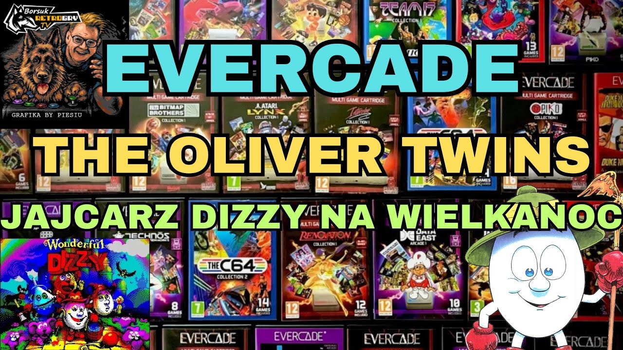 Borsuk Gry TV: EVERCADE - Przegląd Gier #6 - THE OLIVER TWINS Collection + Wonderful Dizzy na ZX